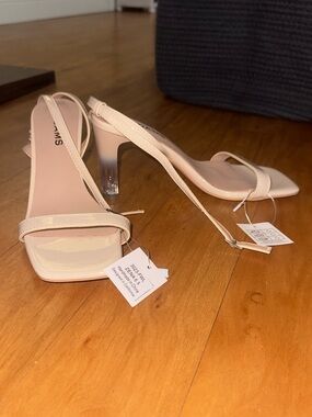 Women's Nude Strappy High Heel Sandals J. Adam’s Zena Shoe